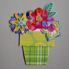 Flower pot card
