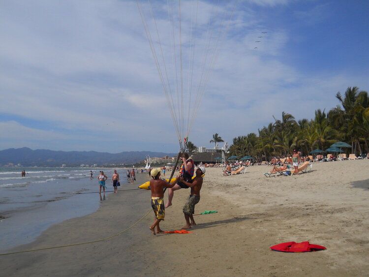 Parasailing in Mexico