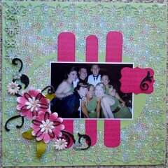 Posing at the wedding dance