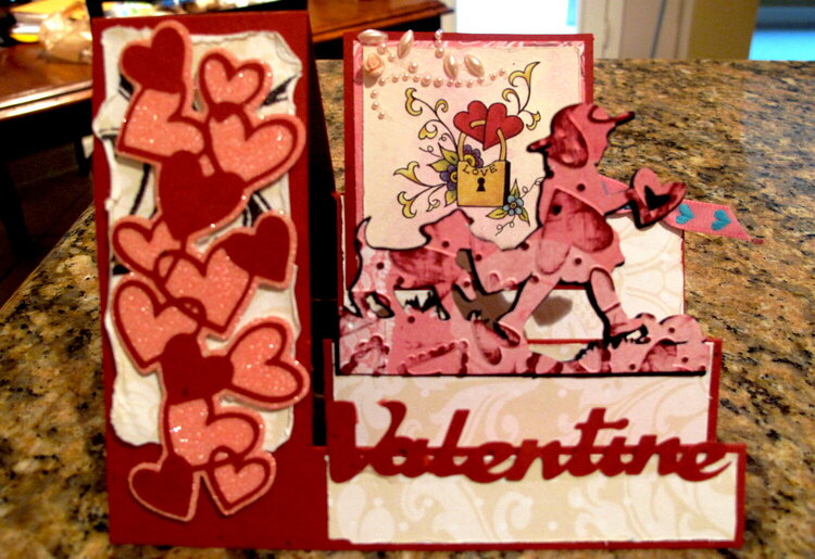 Valentine card for Michelle&#039;s weekly card challenge