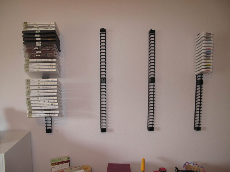 Stampin Up stamps and DVD stamp storage