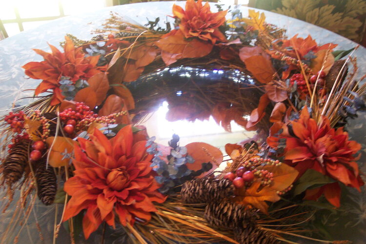 Autumn wreath for the class