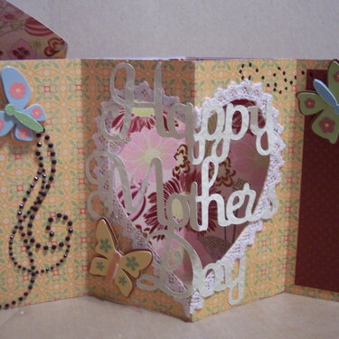 Inside Butterfly Mom&#039;s Day card
