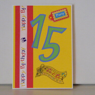 Nephew&#039;s 15th Birthday Card
