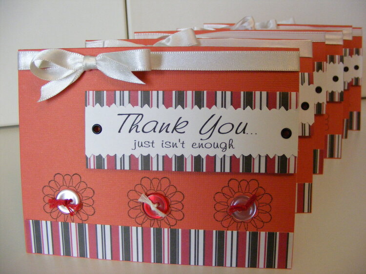 Set of 6 Thank You Cards