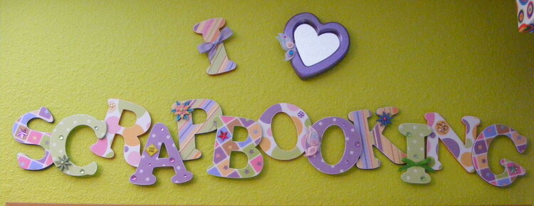 Scrapbooking Sign