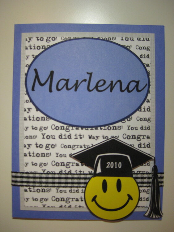 Front of Grad Card