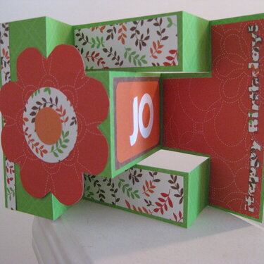 Tri-fold card for SIL B-day