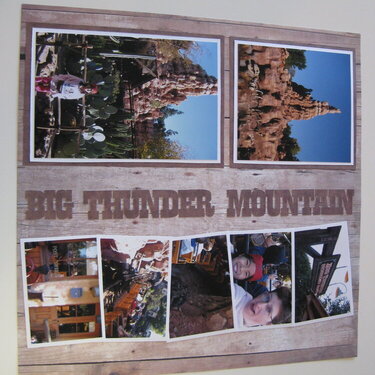 Disneyland Big Thunder Mountain- left