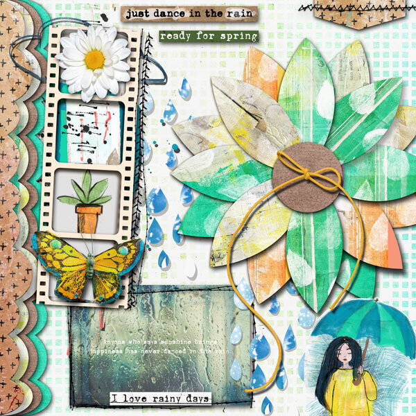 Little Butterfly Wings April Template