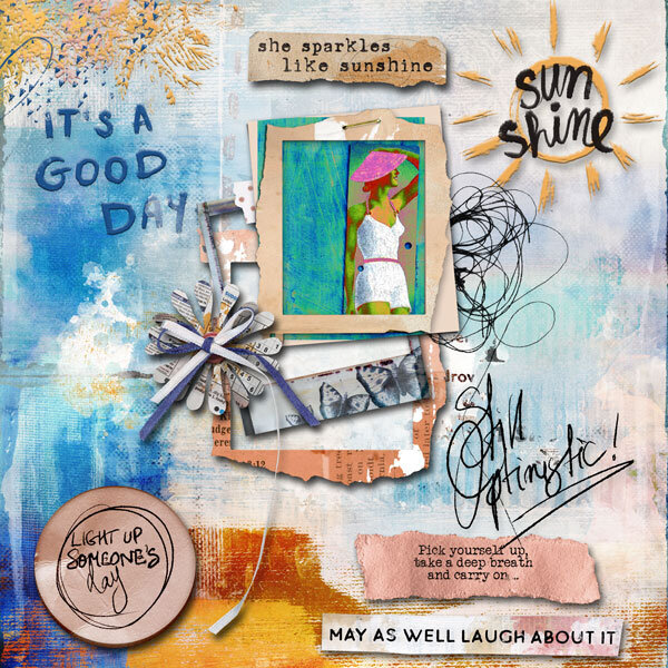 Be The Sunshine Mixed Media Monthly for April