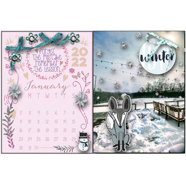 Little Butterfly Wings 2022 Calendar Template