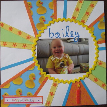 Bailey - Happy 1st Birthday