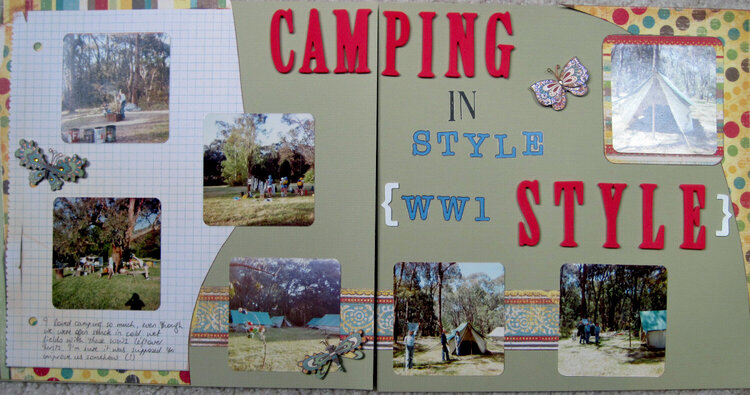 Camping in World War 1 Style