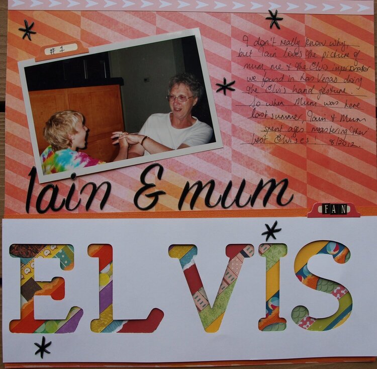 Iain and Mum love Elvis