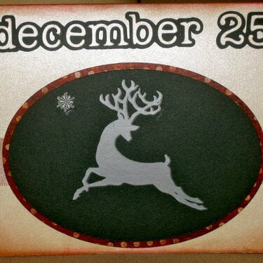 Reindeer Dec 25th Card