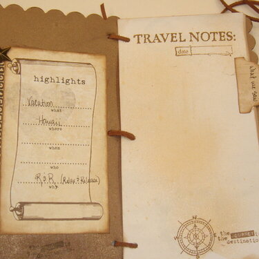 Travel Journal-  Inside