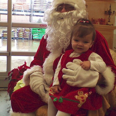 Katy with Santa
