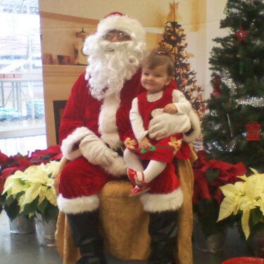 Kaitlyn visits Santa