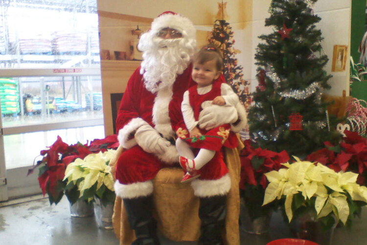 Kaitlyn visits Santa