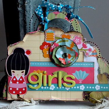 Girls mini album *New My Little Shoebox &amp; Clear Scraps*
