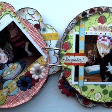 Clear Scraps mini album *Treat*