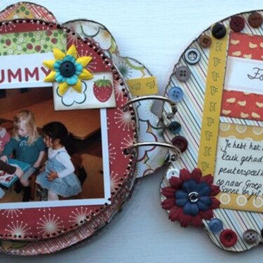 Clear Scraps mini album *Treat*