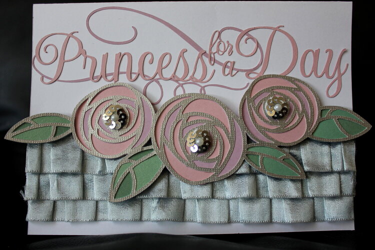 Princess for a Day birthday card