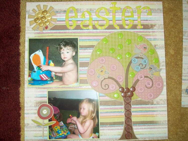&quot;Easter&quot; double page layout - page 1