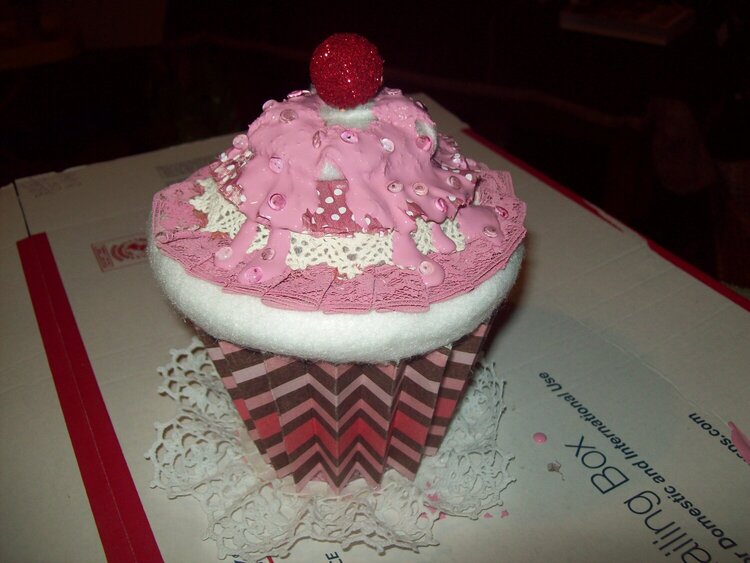 Cupcake Card- with frosting and sprinkles