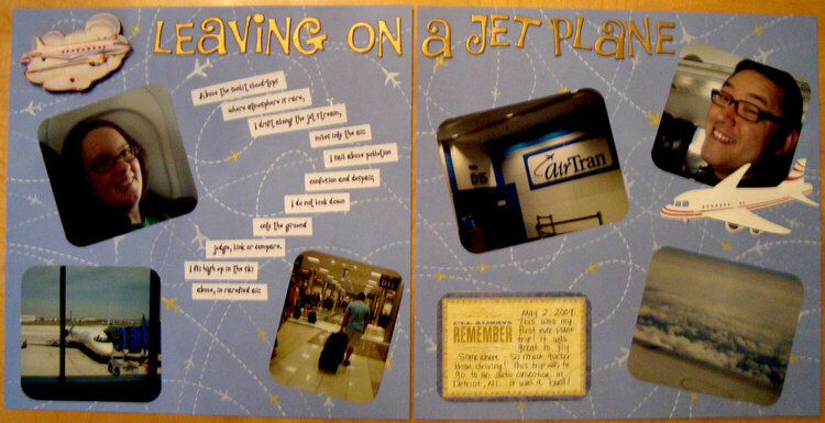 Leaving on a Jet Plane Two Page LO