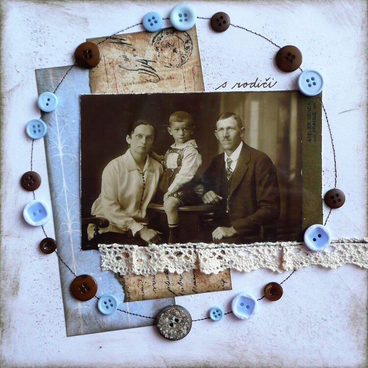my grandfather with his parents
