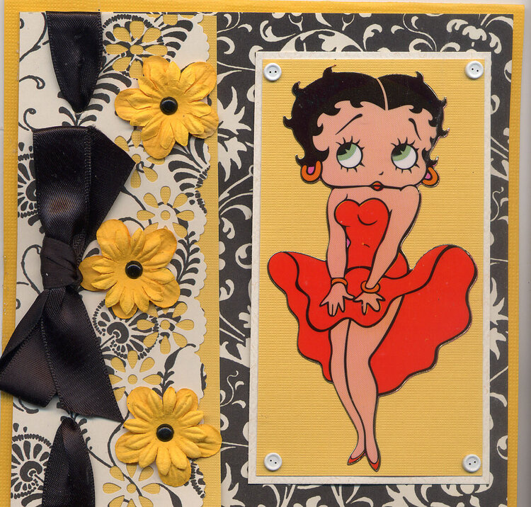 Betty Boop Bday card