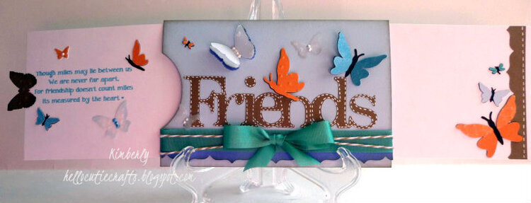 Friend Double Slider Card - Open