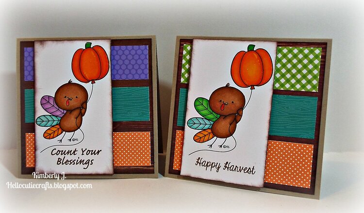 Turkey Balloon card set