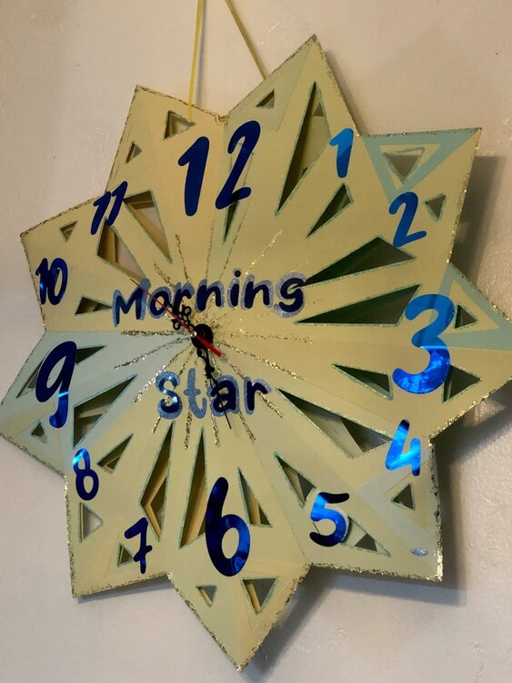 A clock Morning Star