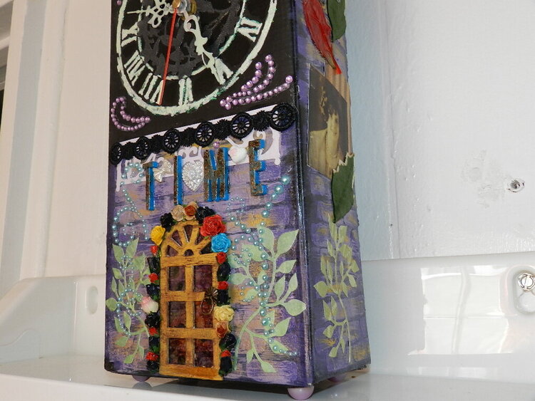 15 inches tall glow in the dark handmade clock