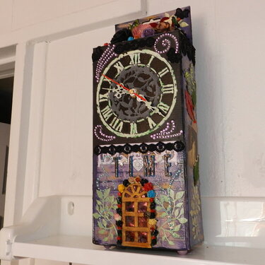 15 inches tall glow in the dark handmade clock