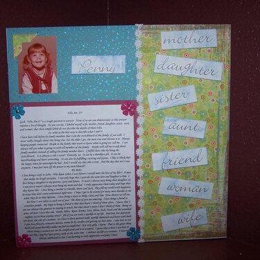 More Than Scrapbooking All About Me Challenge