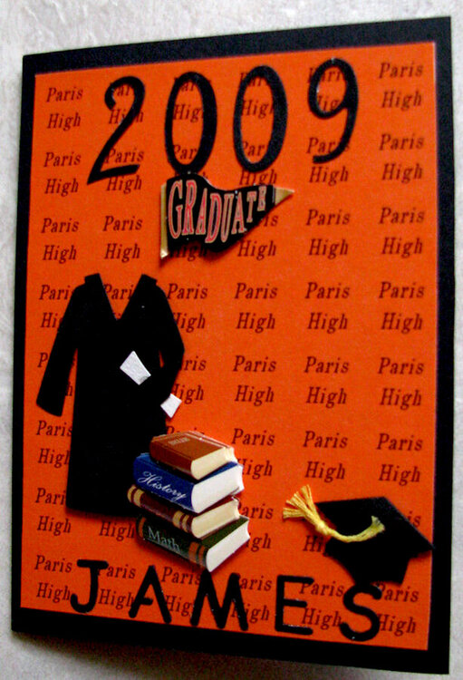 Grad card for stepson (OUTSIDE)