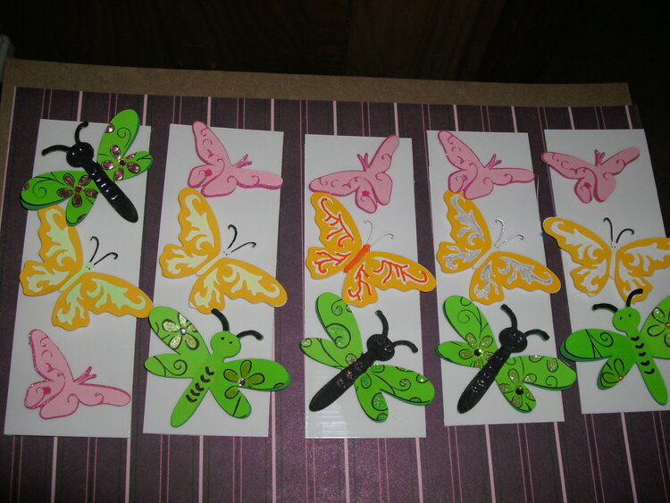 Butterflies for Craft Mom of five swap.