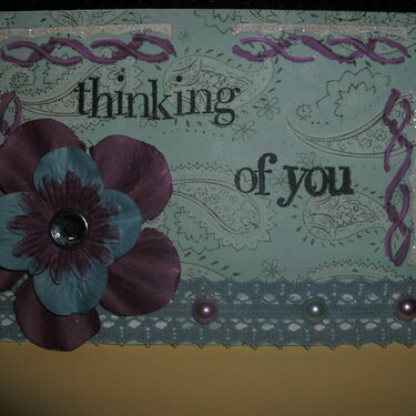 Thinking of you card for Kat-n-Brats card swap