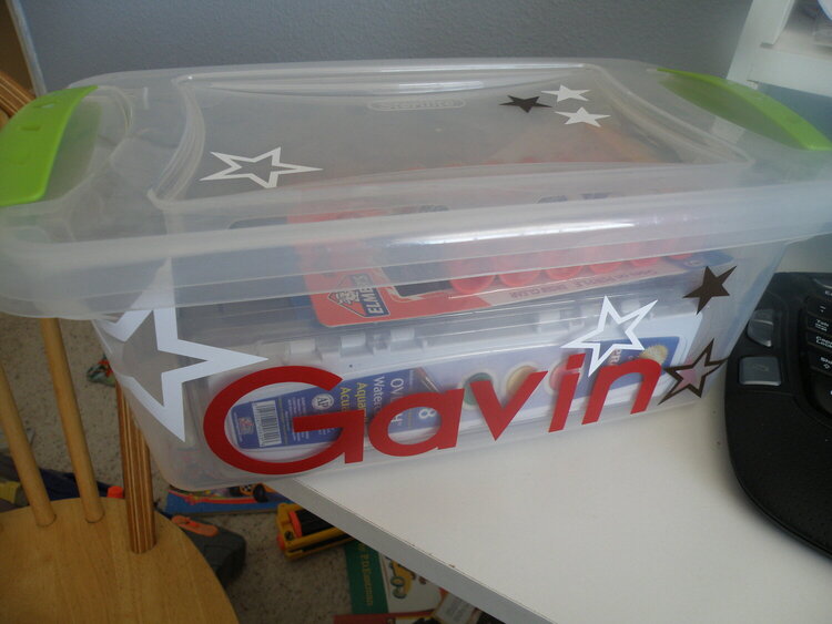 school supplies box