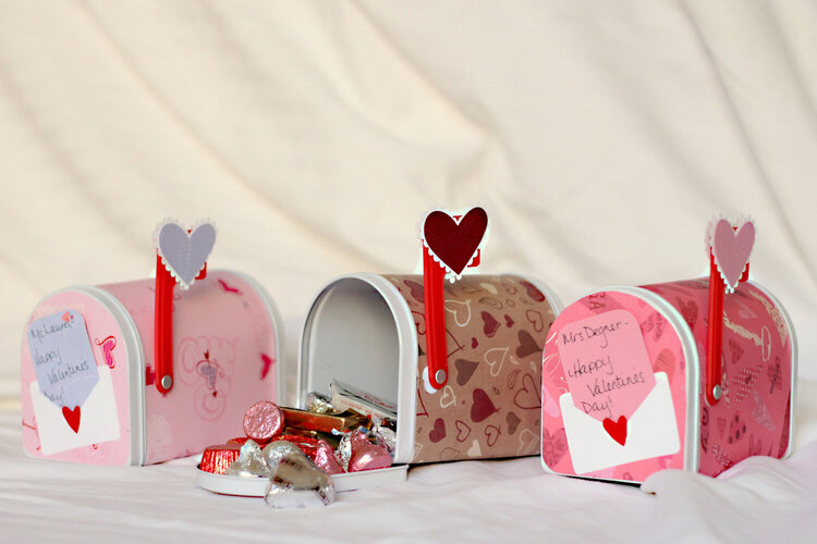 Mini mailboxes for the teachers