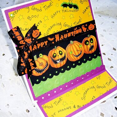 Happy Haunting Easel Card