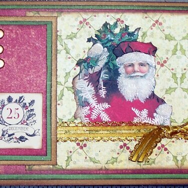 Vintage Santa card