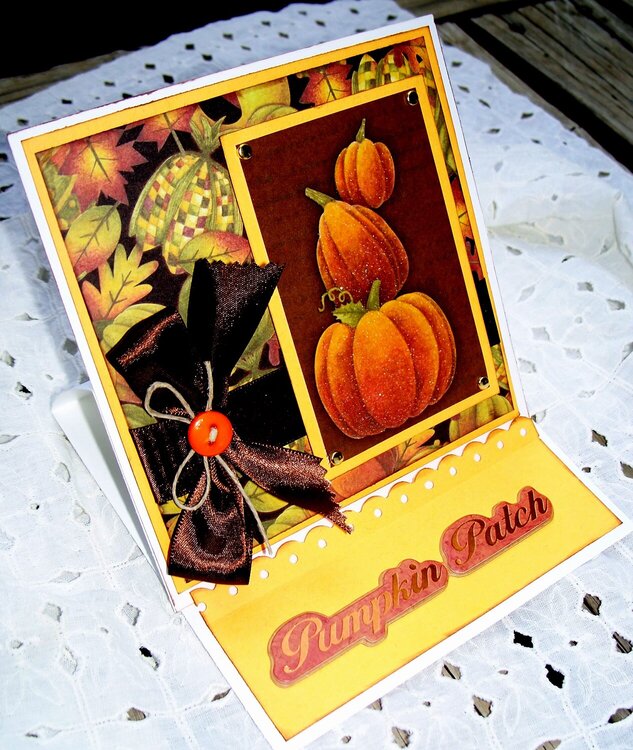 Pumpkin Patch Easel Card