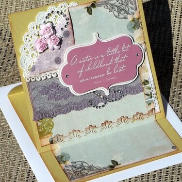 Websters Pages Sister Easel Card