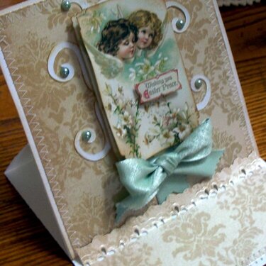 Victorian Style Easel Easter Card