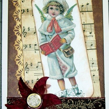 Musical Angel Christmas Card